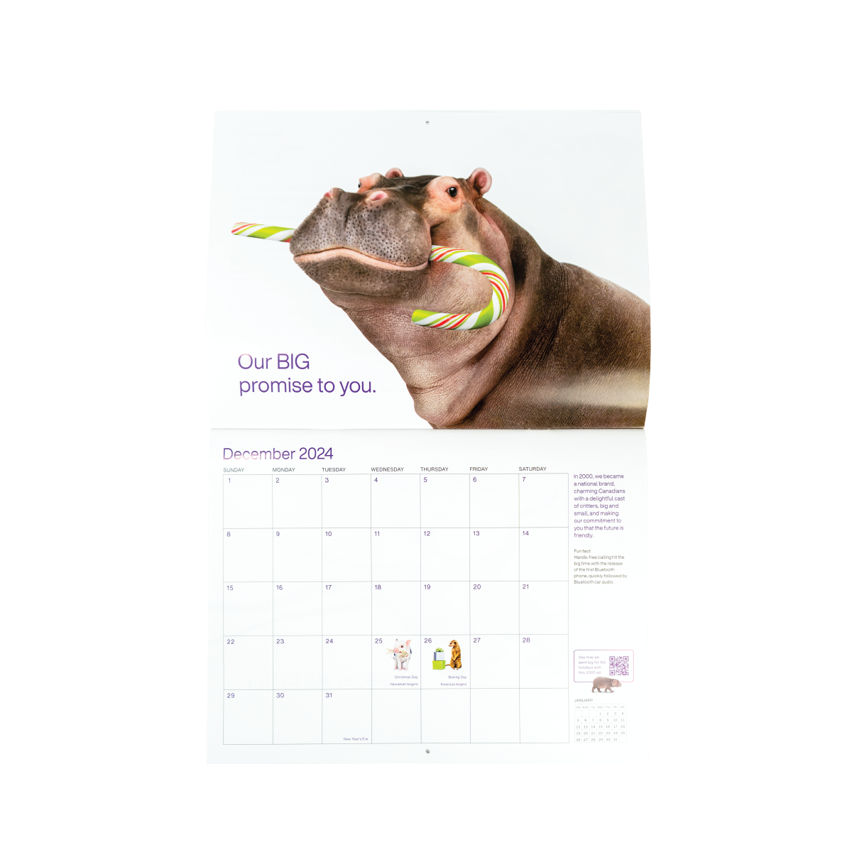 2025 TELUS Calendar English TELUS Merch Shop