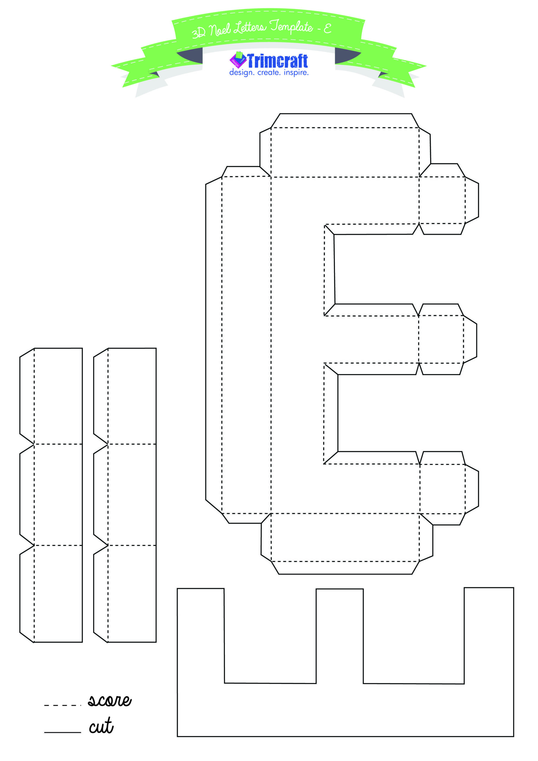 3D Letter Template
