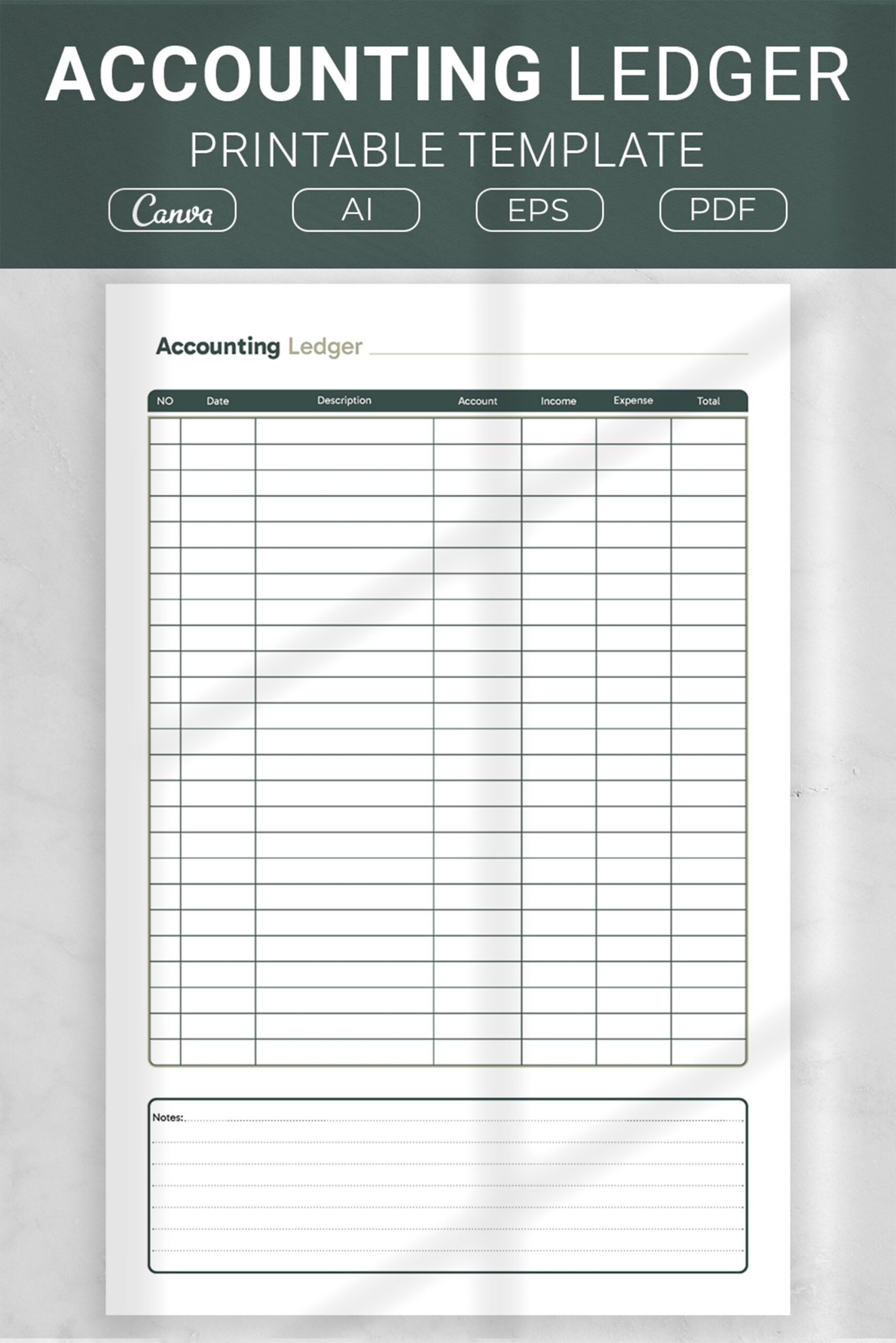 Free Printable Ledger Templates