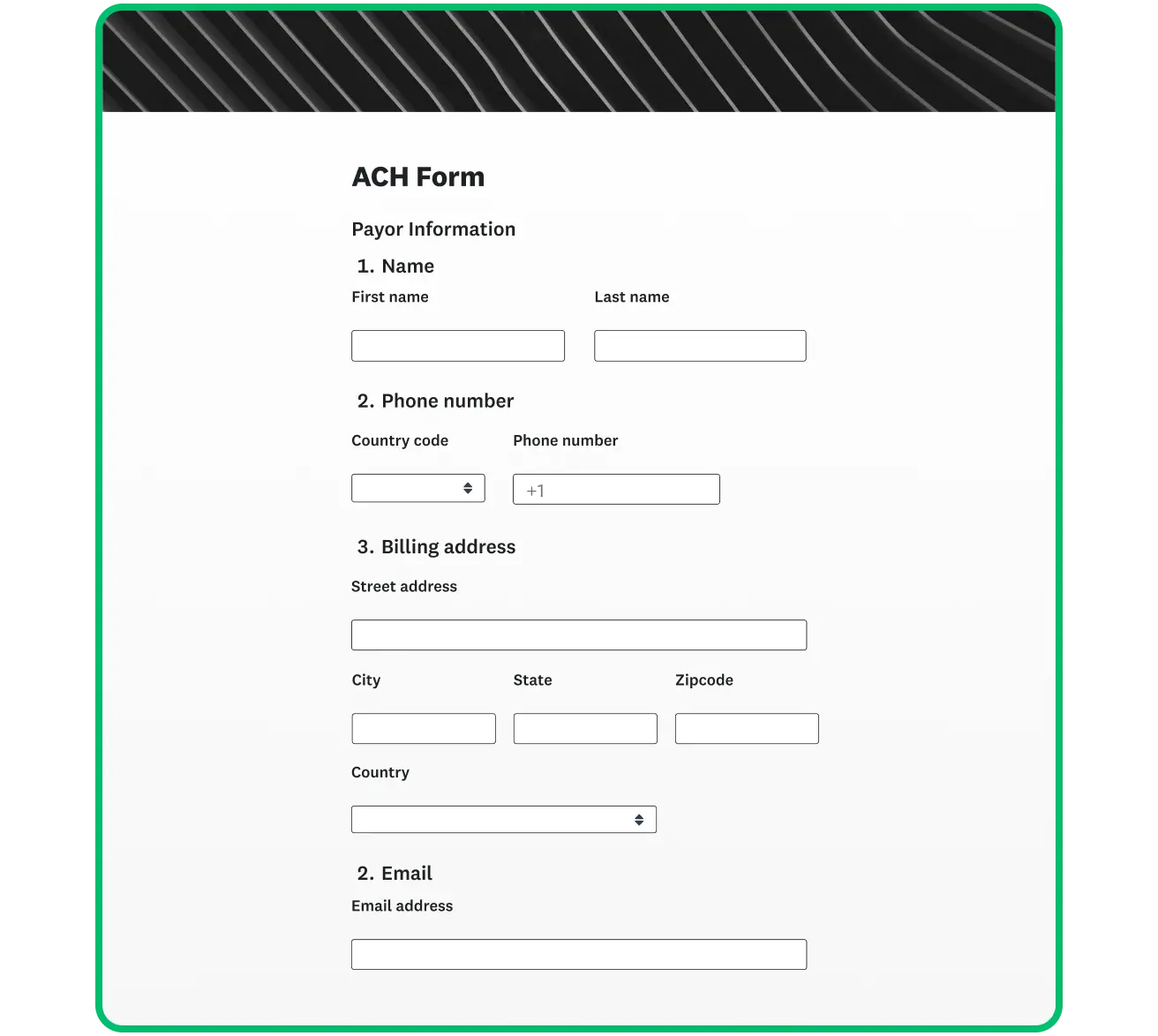ACH Form Template SurveyMonkey ACH Form Template SurveyMonkey