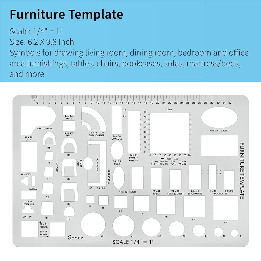 Free Printable Architectural Furniture Templates Free Printable Architectural Furniture Templates