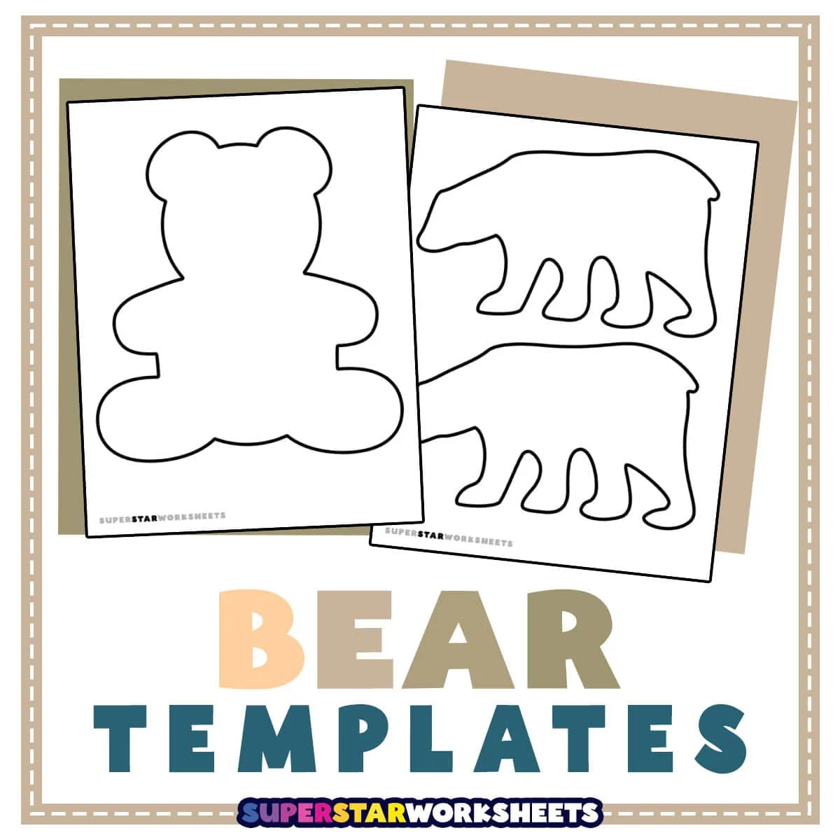 Free Printable Bear Silhouette Templates Free Printable Bear Silhouette Templates