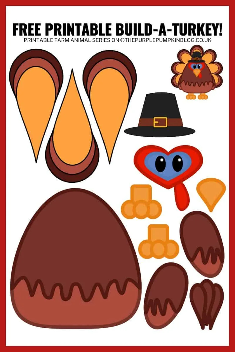 Free Printable Turkey Body Templates