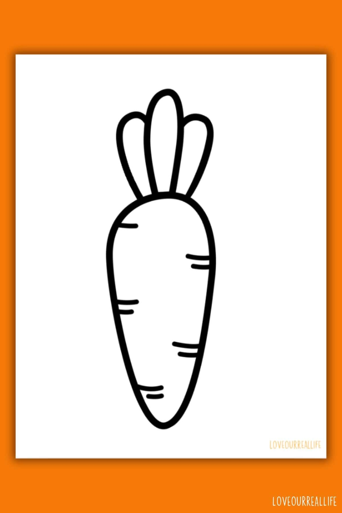 Free Printable Easter Carrot Templates