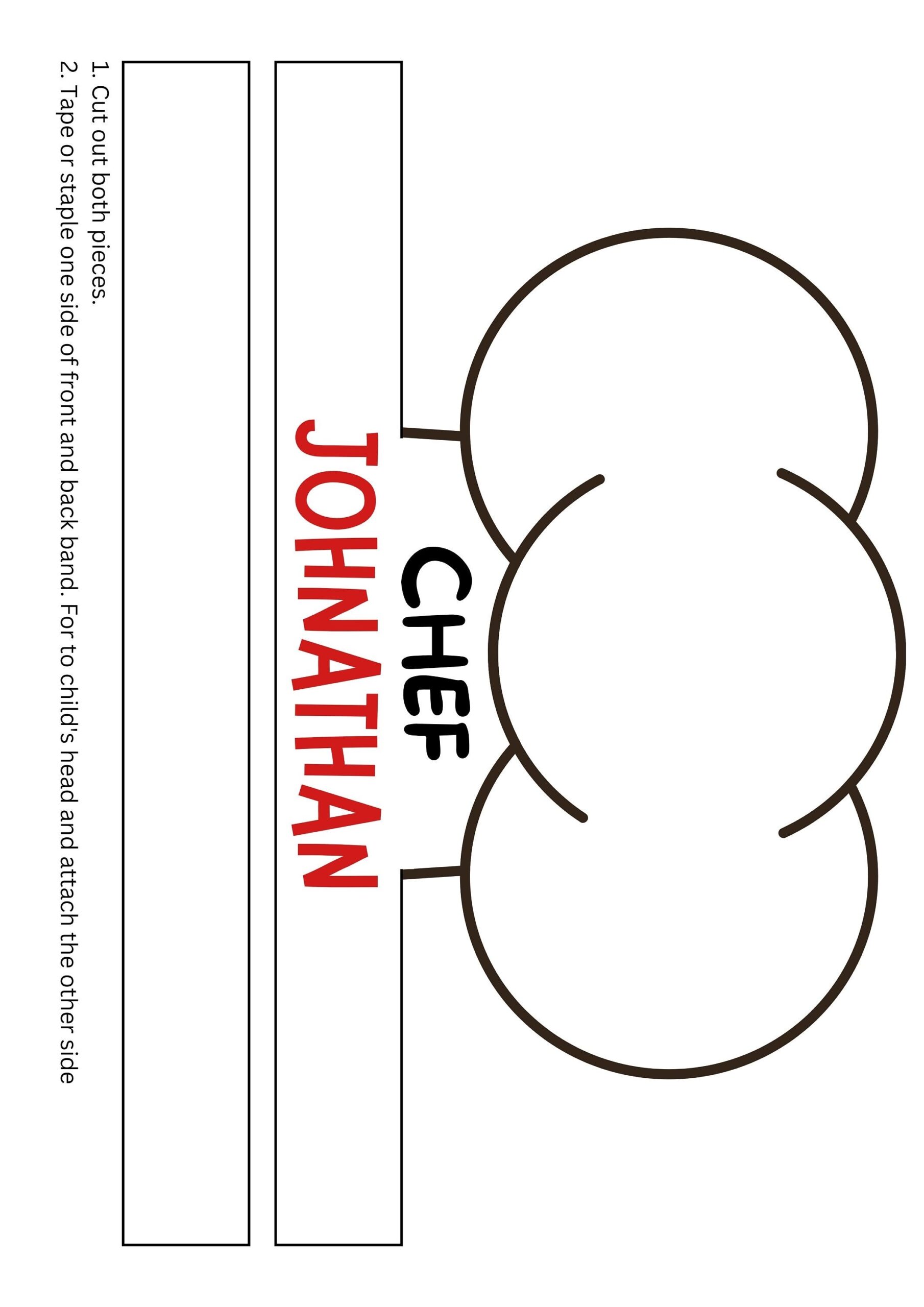 Chef Hat Template Free Printable Shop On Pinterest Chef Hat Template Free Printable Shop On Pinterest