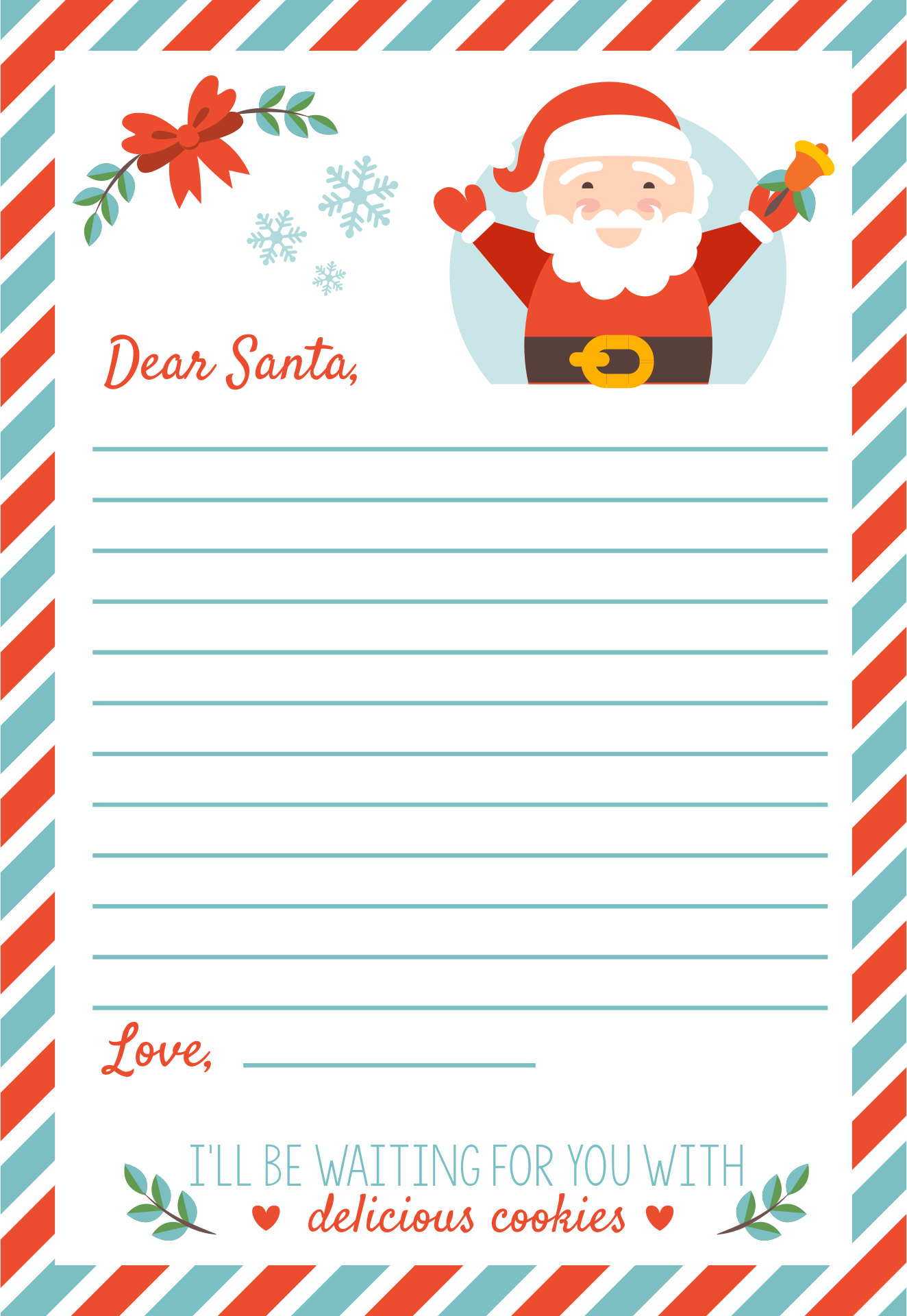 Free Printable Christmas Letterhead Templates