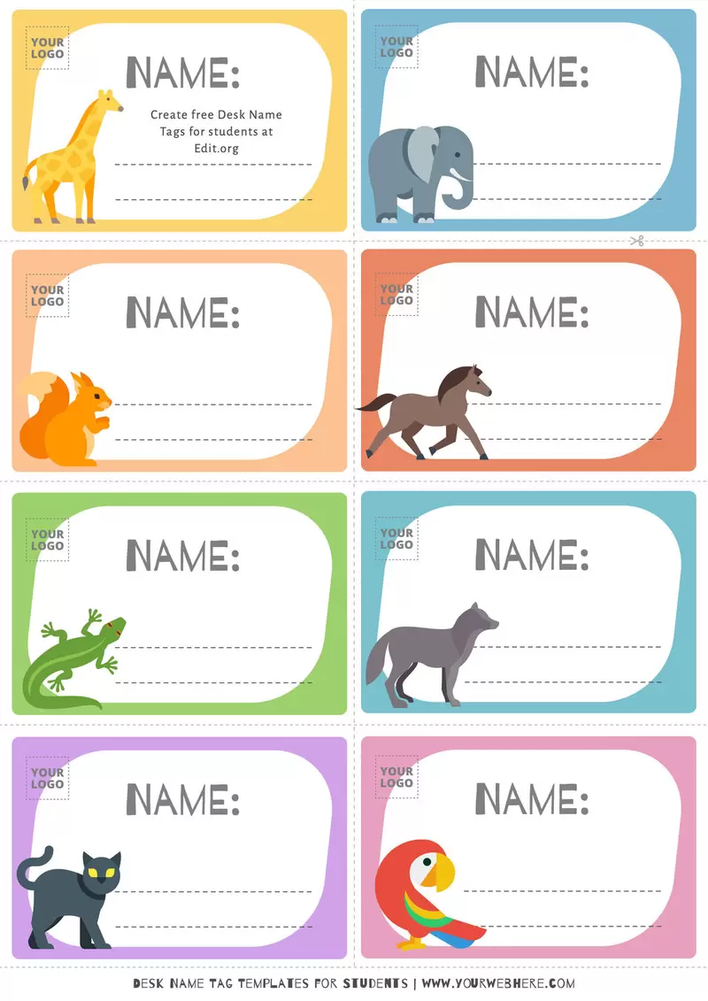Free Printable Name Label Templates