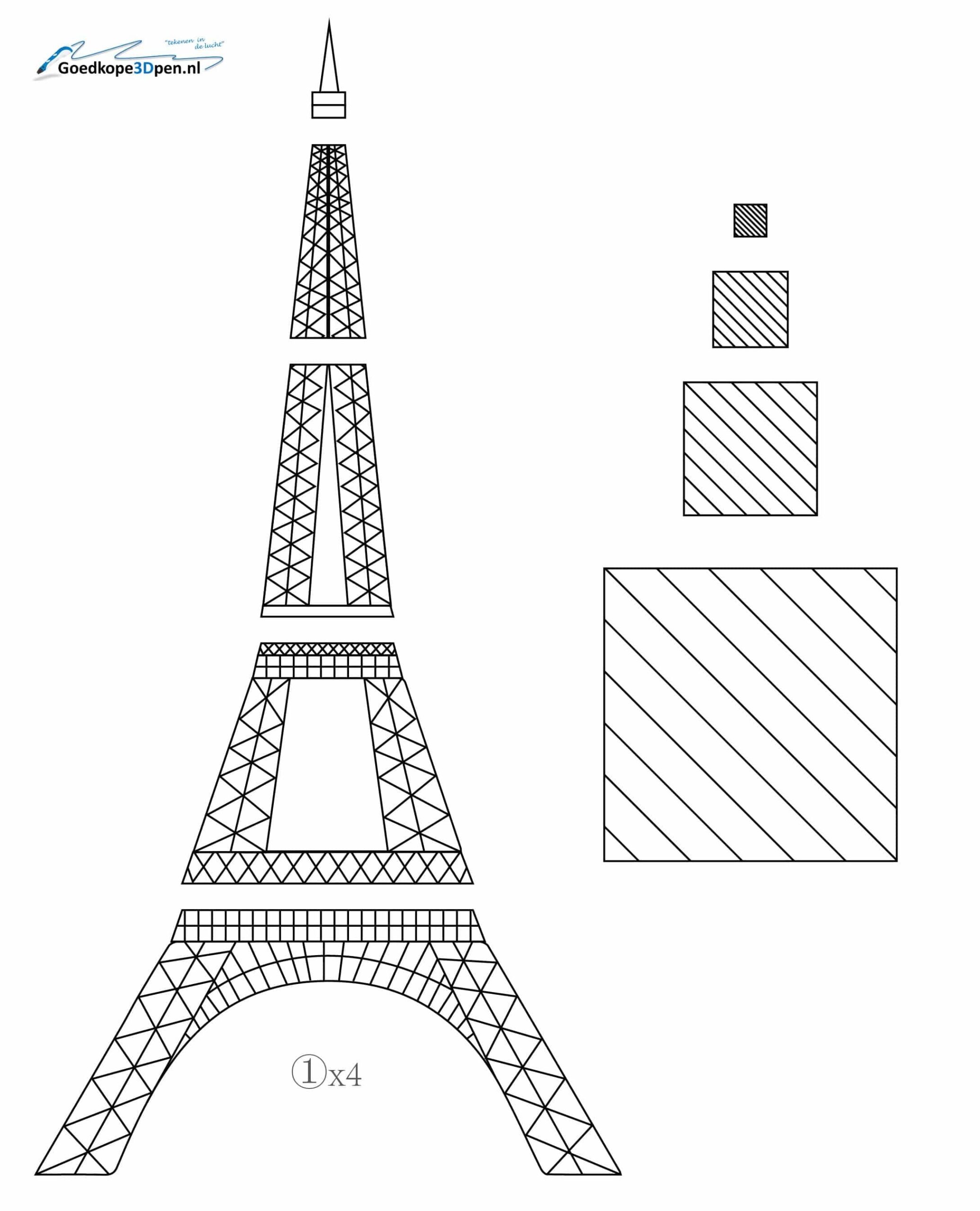 Eiffel Tower Template Free Printable