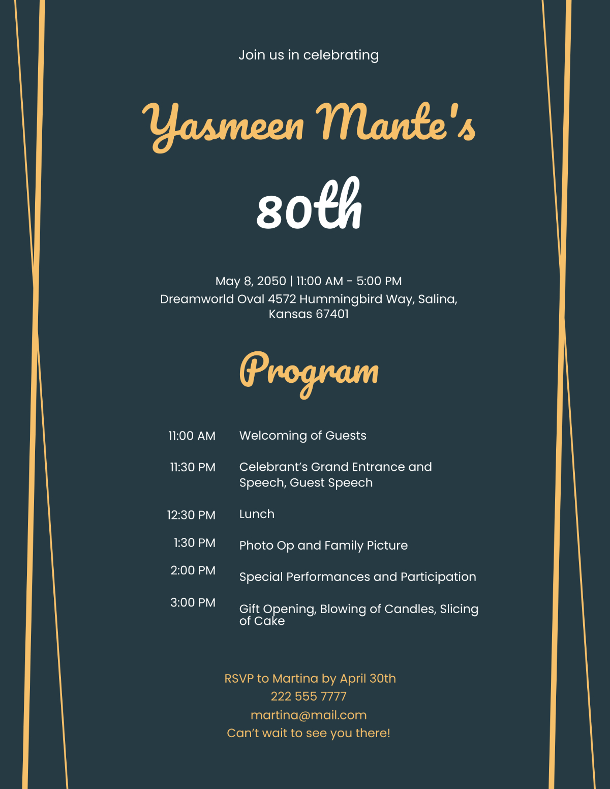 Free 50th Birthdays Program Template To Edit Online Free 50th Birthdays Program Template To Edit Online