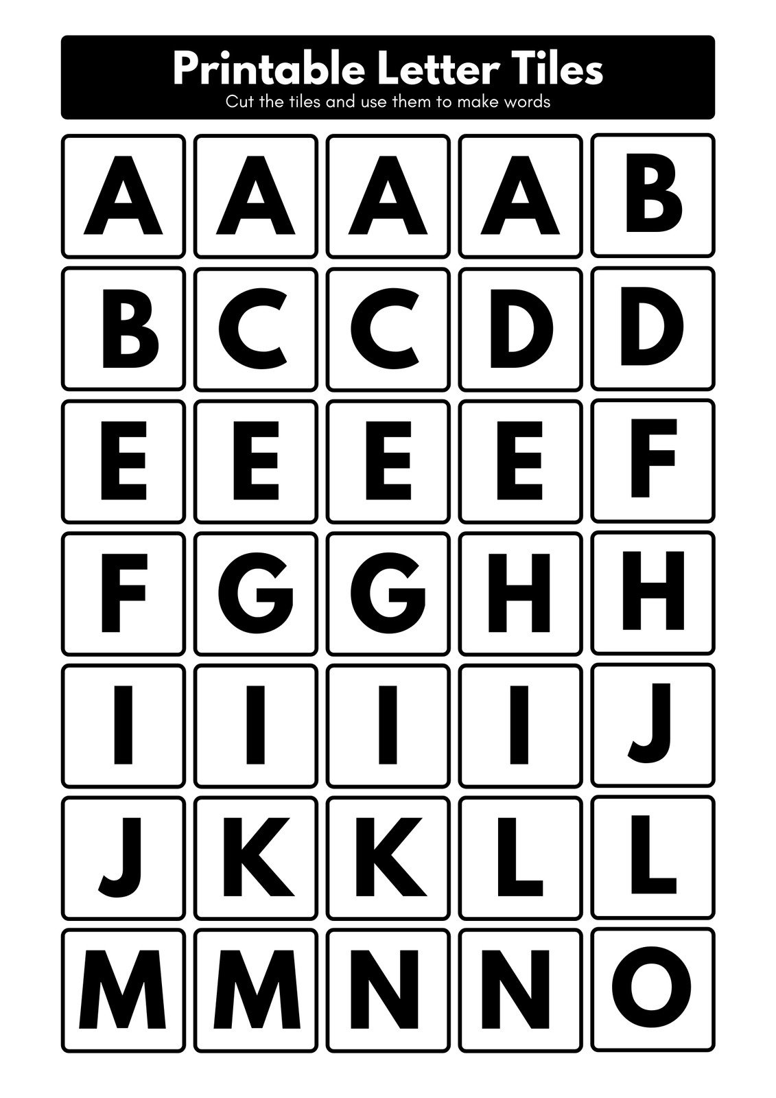 Free Printable Alphabet Templates