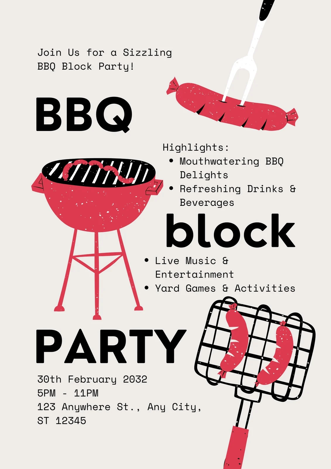 Free Printable Bbq Flyer Templates