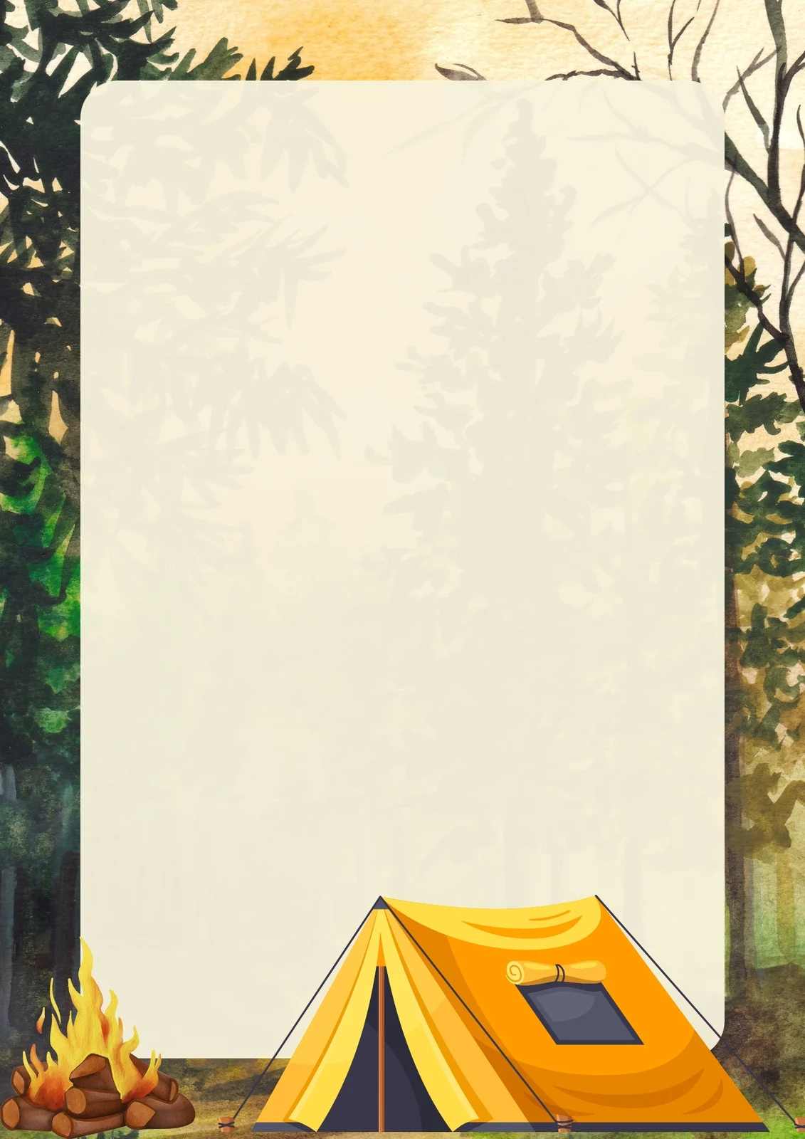 Free And Customizable Camping Templates