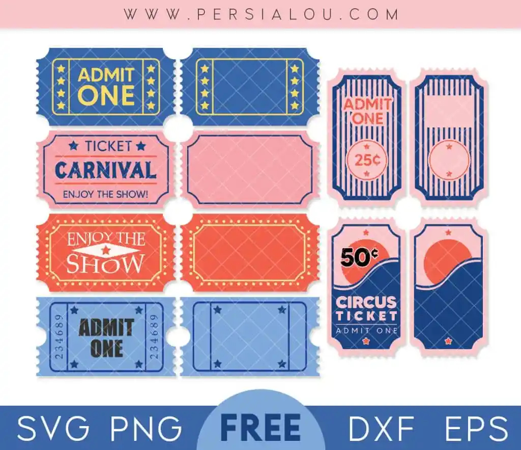 Free Printable Carnival Ticket Templates Free Printable Carnival Ticket Templates