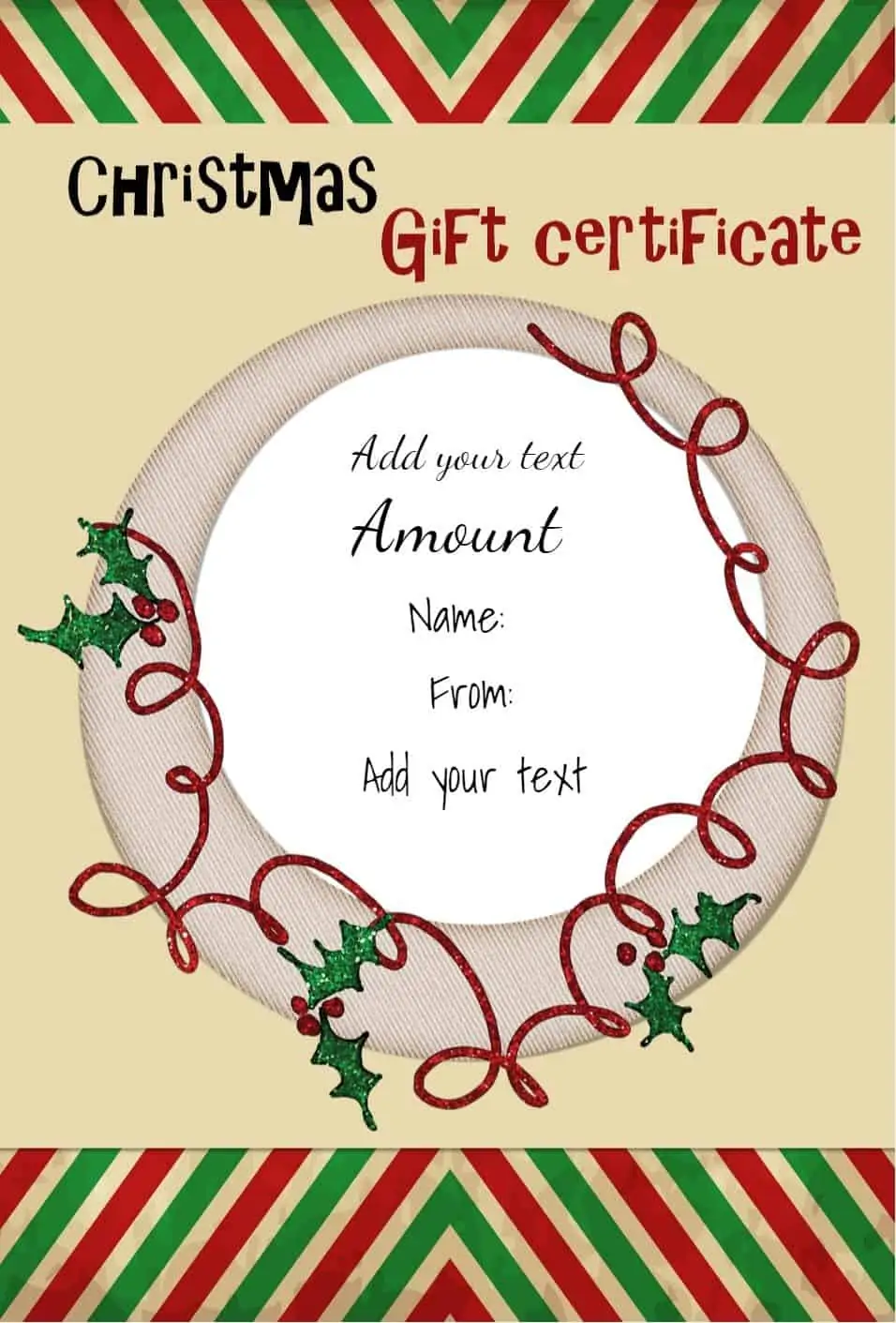 Free Printable Christmas Voucher Templates