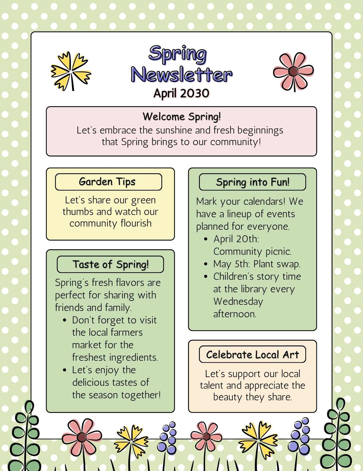 Free Custom Printable Family Newsletter Templates Canva