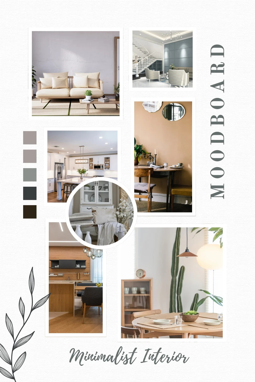 Free Custom Printable Interior Design Photo Collage Templates Canva