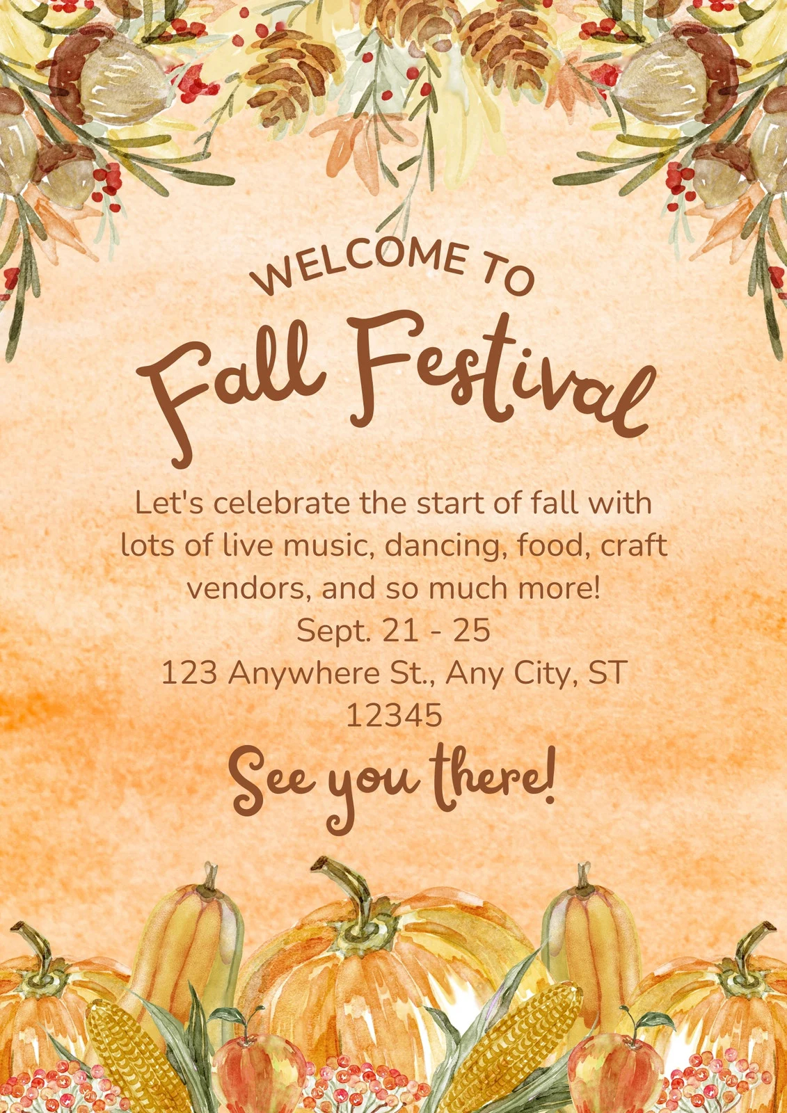 Free Printable Thanksgiving Flyer Templates