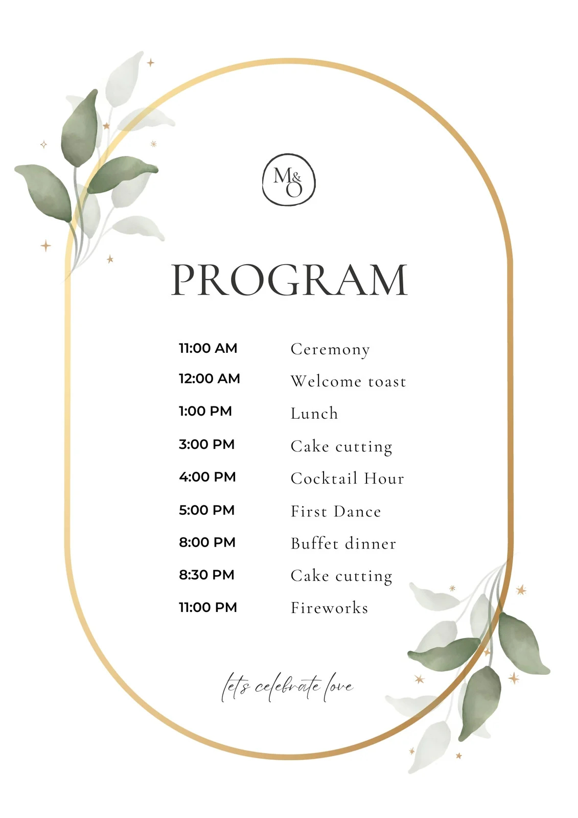 Free Custom Printable Wedding Program Templates Canva Free Custom Printable Wedding Program Templates Canva