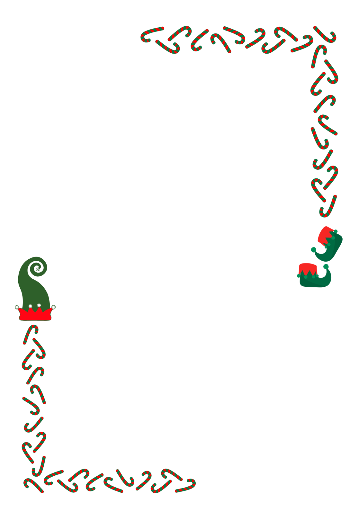 Free Printable Elf Border Templates