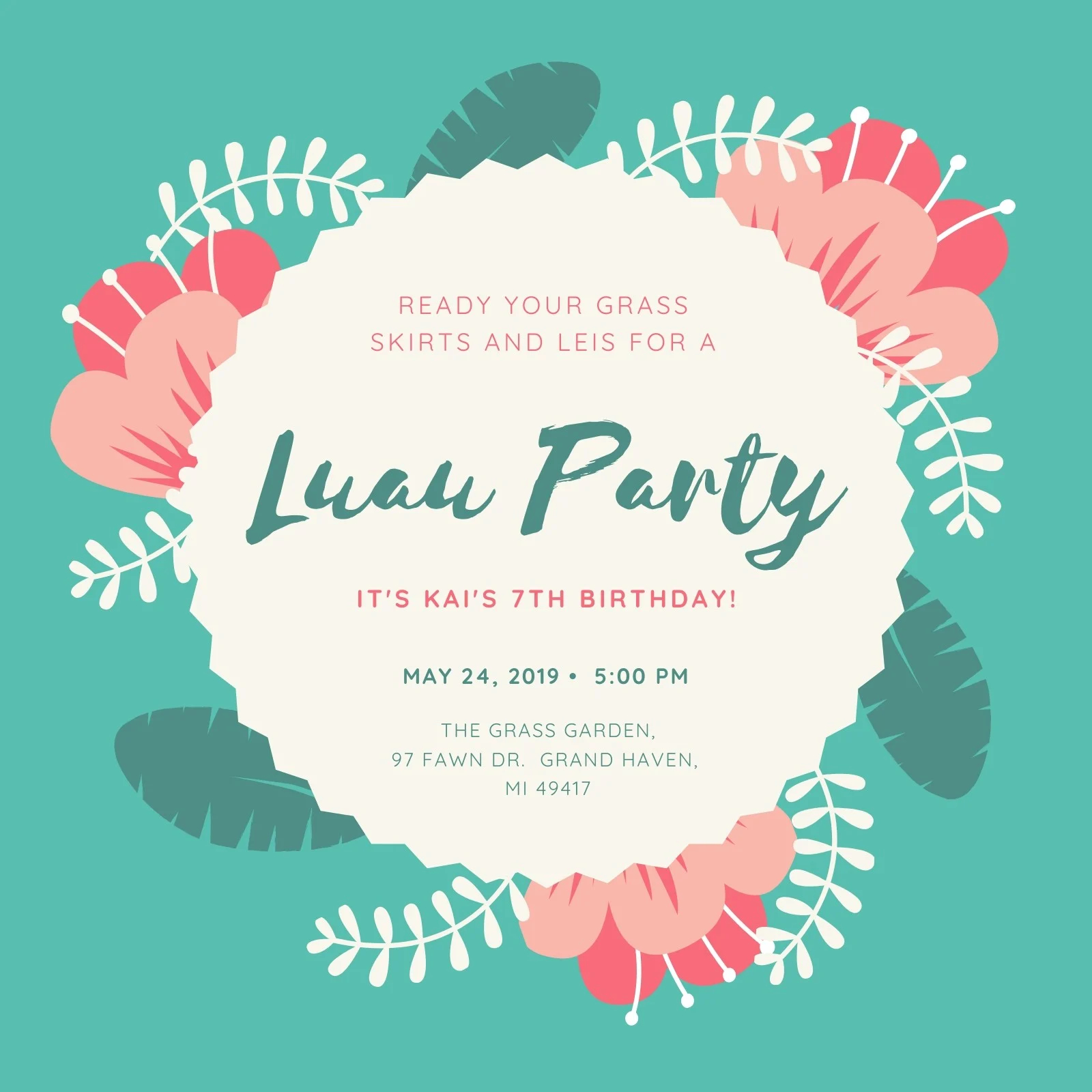 Free Printable Hawaiian Invitation Templates Free Printable Hawaiian Invitation Templates