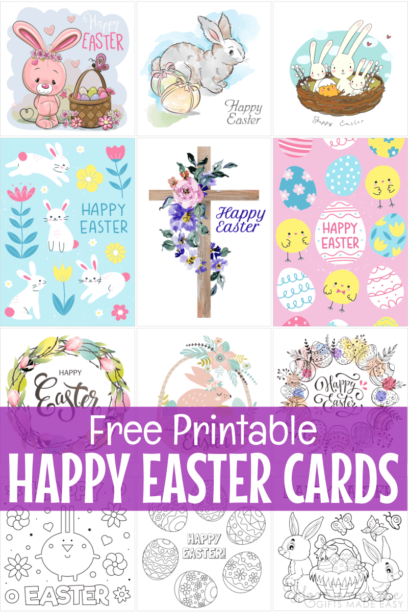 Free Printable Easter Cards Easter Card Templates To Color Free Printable Easter Cards Easter Card Templates To Color