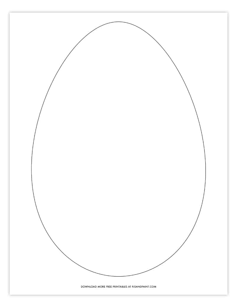 Free Printable Egg Shape Templates