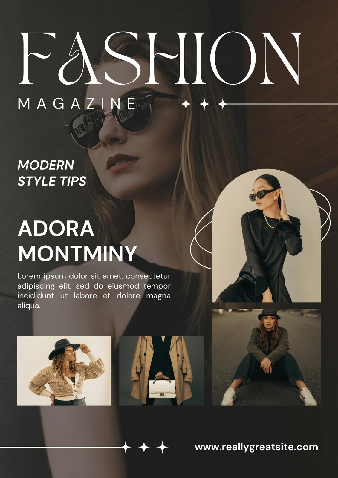 Free Printable Editable Fashion Magazine Cover Templates Canva