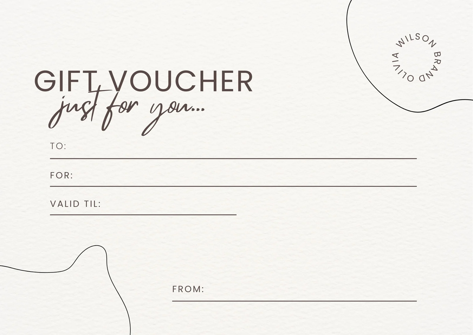 Free Printable Gift Certificate Templates