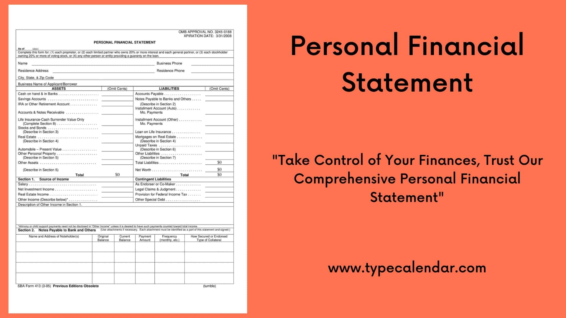 Free Printable Financial Statement Templates
