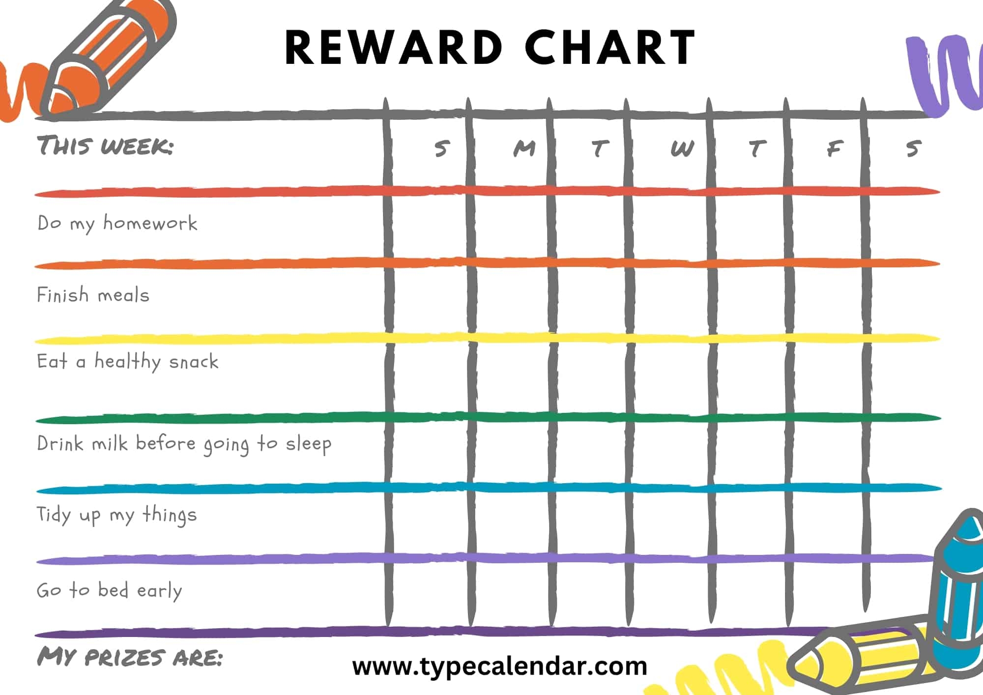 Free Printable Star Chart Templates