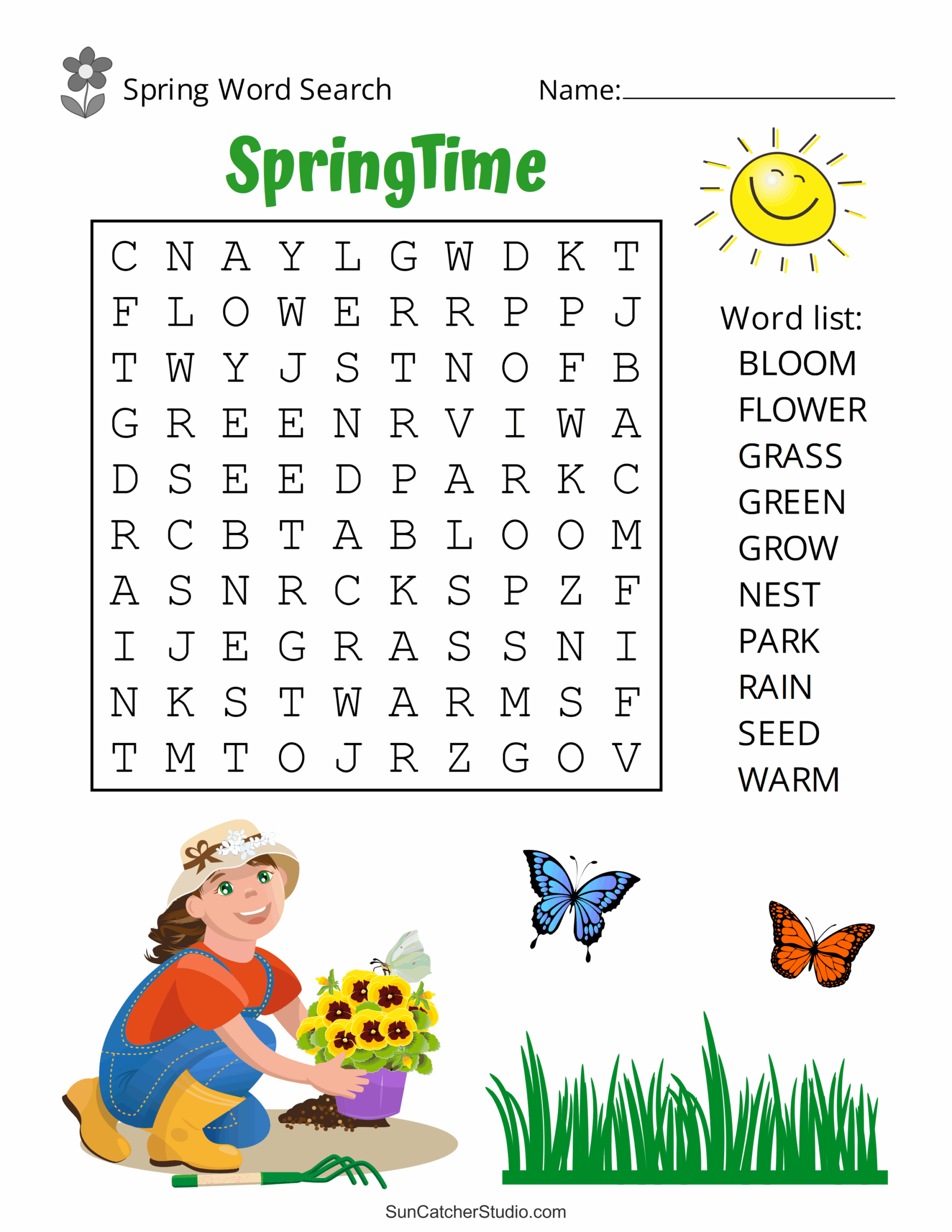 Easy Word Search Puzzles Printable