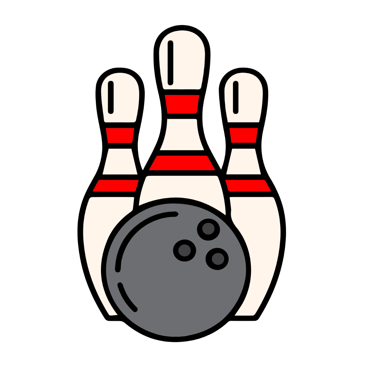 Free Simple Bowling Clipart Template To Edit Online
