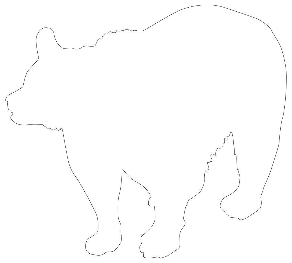 Friendly Bear Template Printable Bear Outline Friendly Bear Template Printable Bear Outline