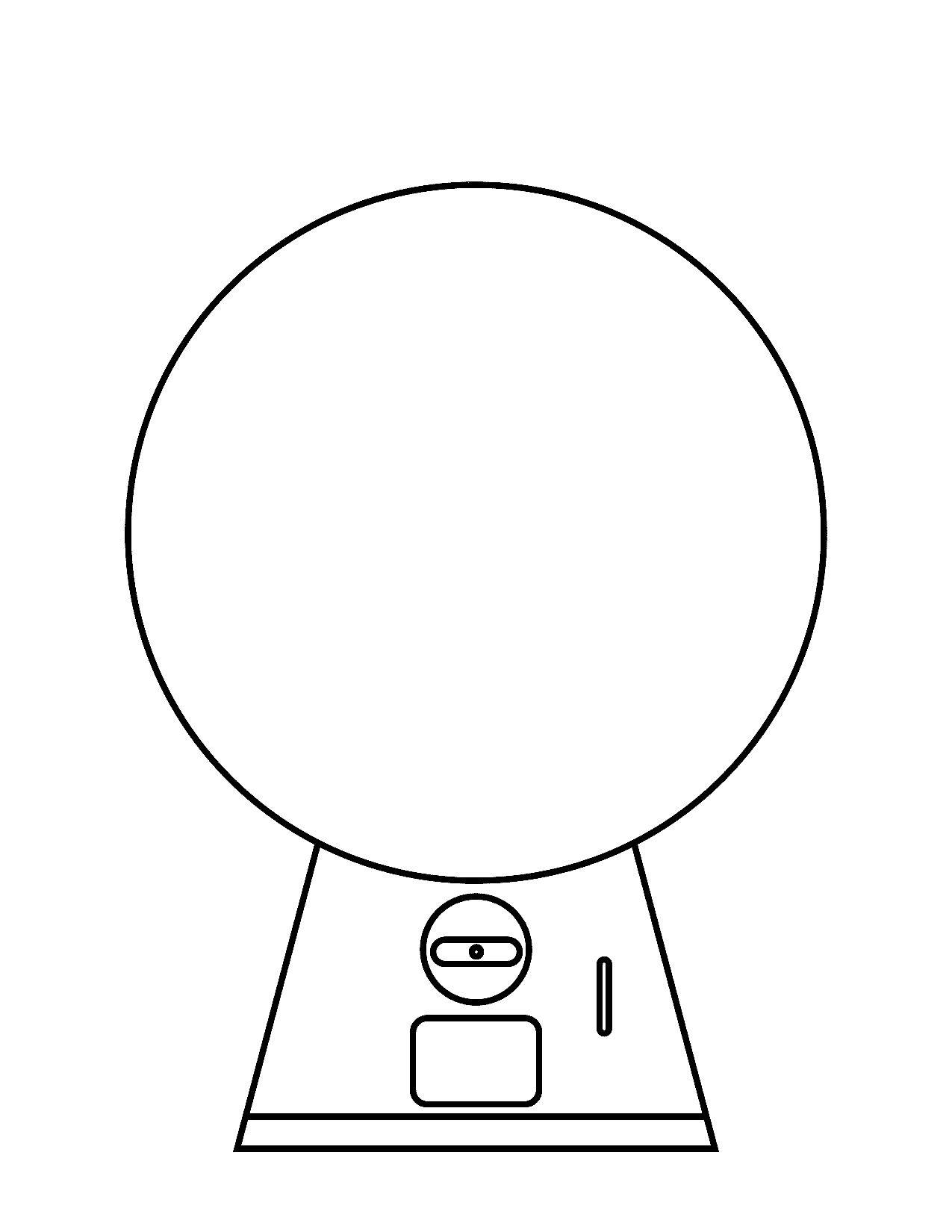 Free Printable Gumball Machine Templates