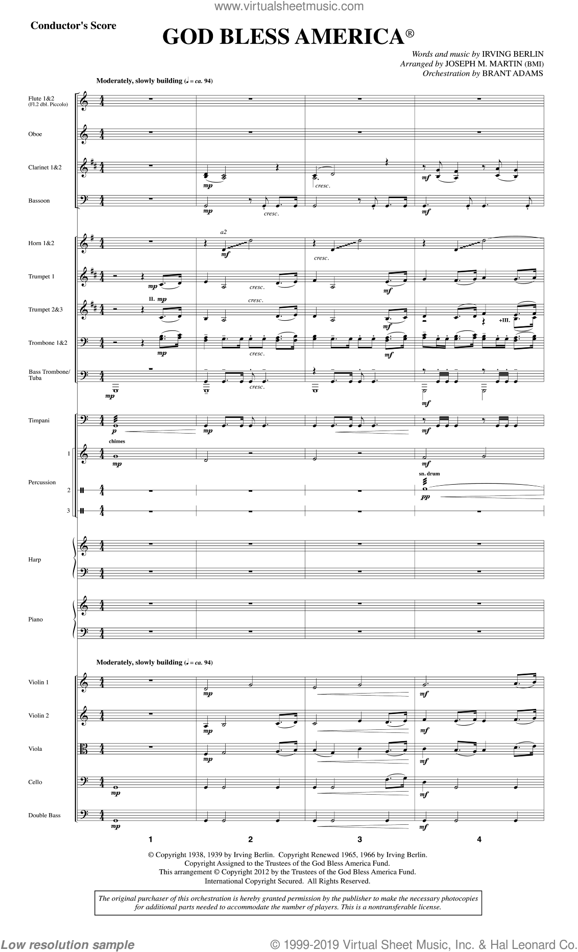 Beginners God Bless America Free Printable Sheet Music