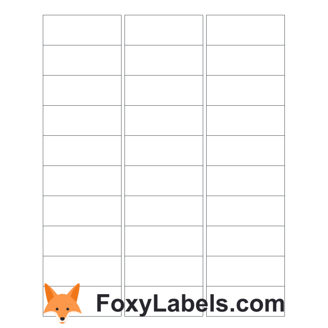 Google Docs Label Template Compatible With Avery 18660