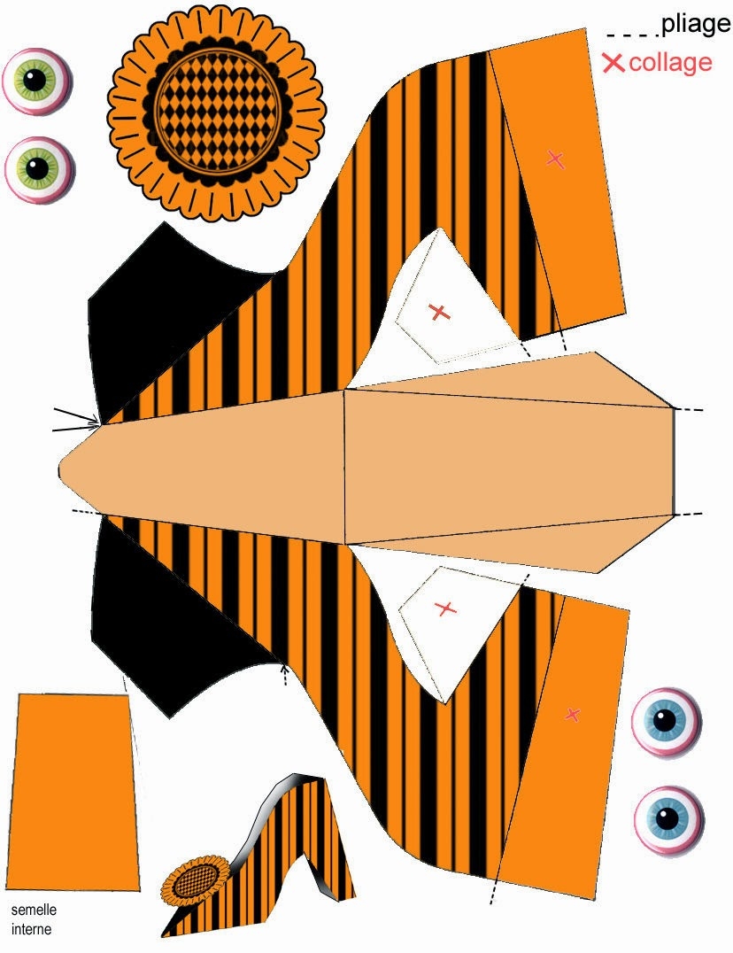 Free Printable Witch Shoe Templates