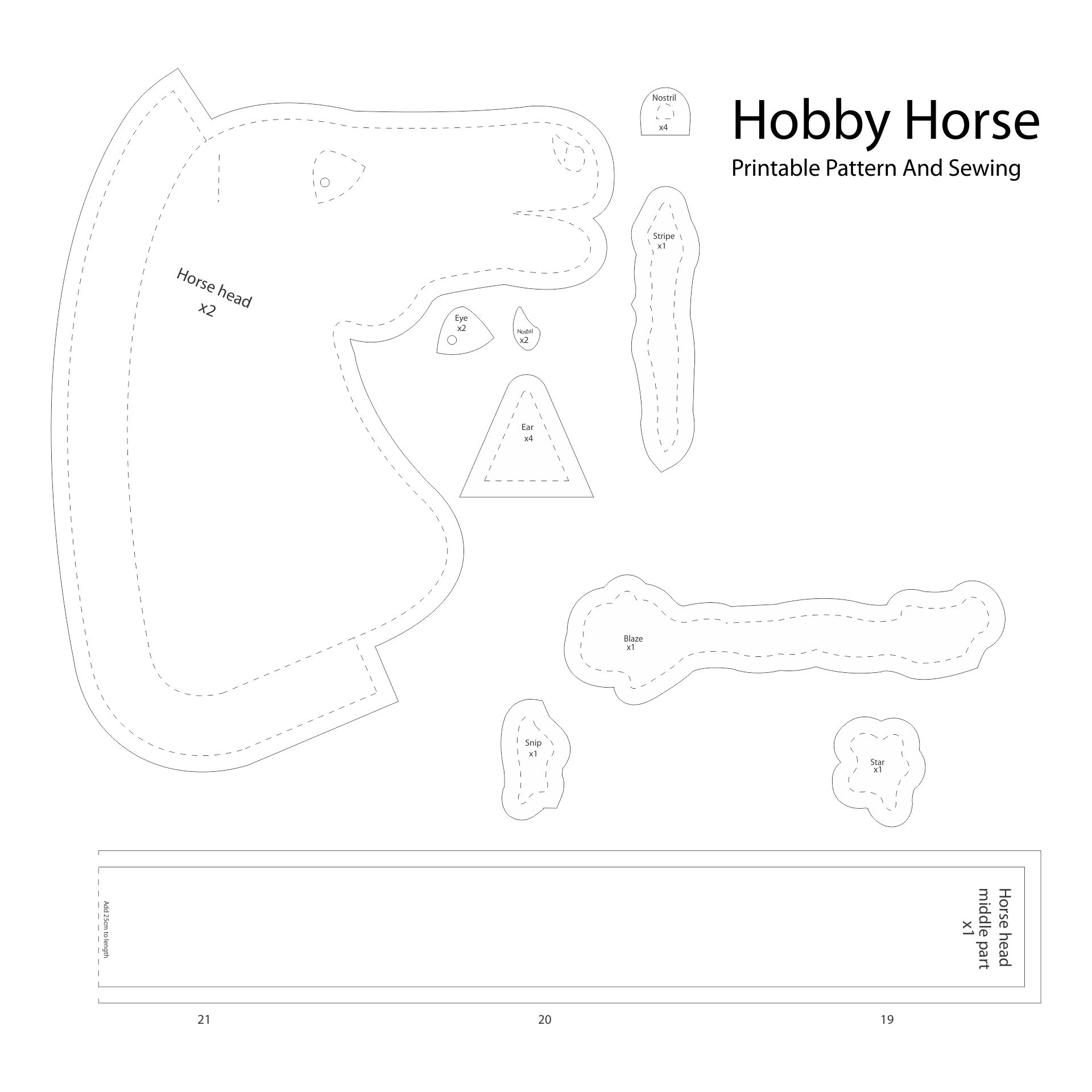 Hobby Horse Pattern Free