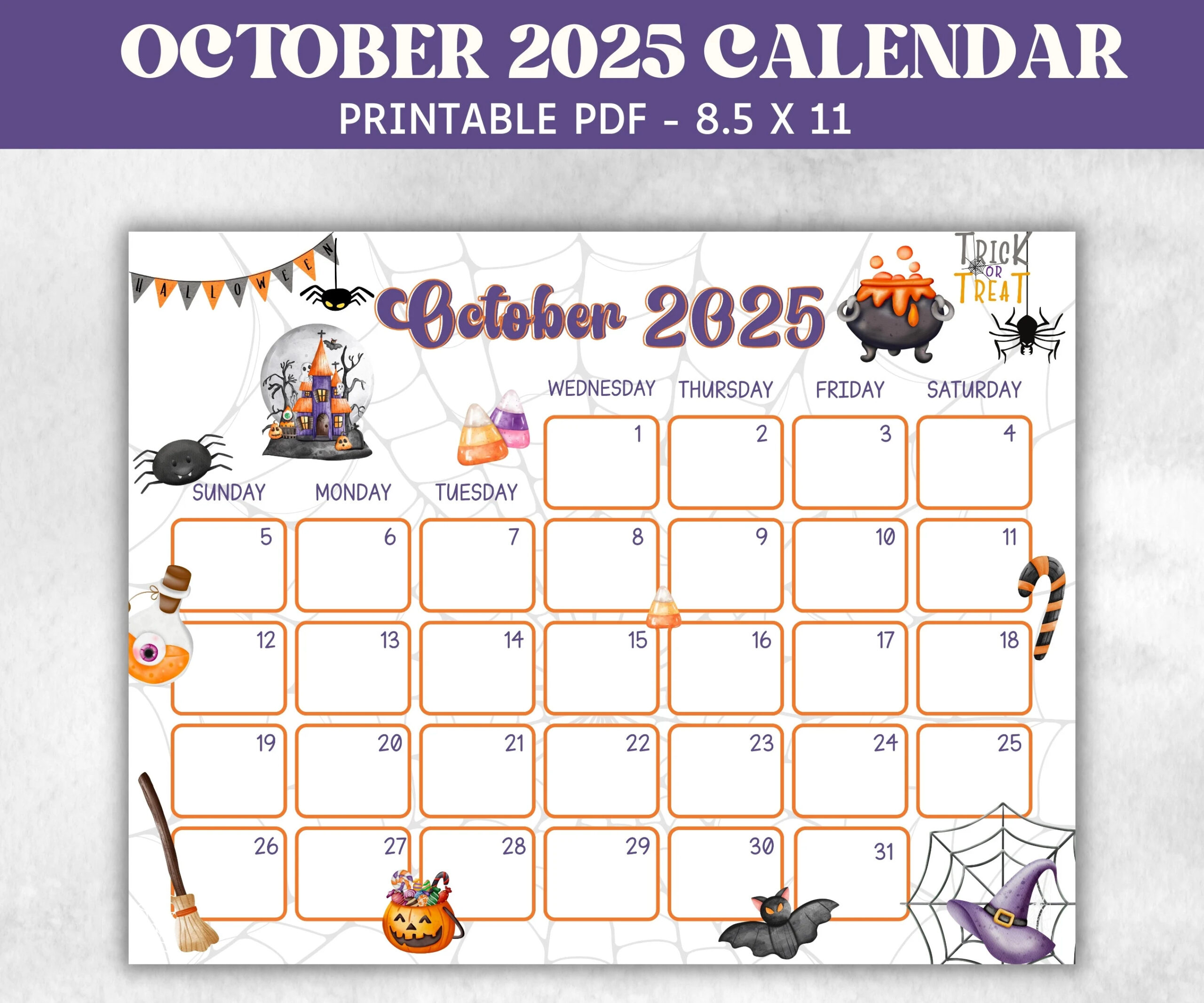 Month Of October 2025 Calendar