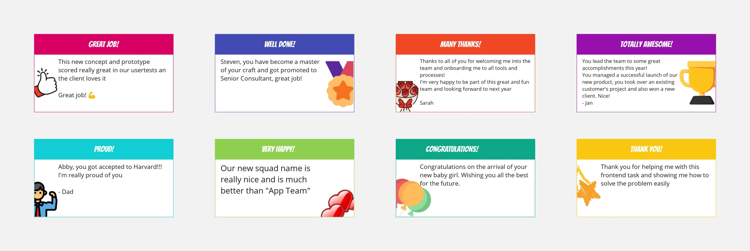 Kudo Cards Template Miroverse