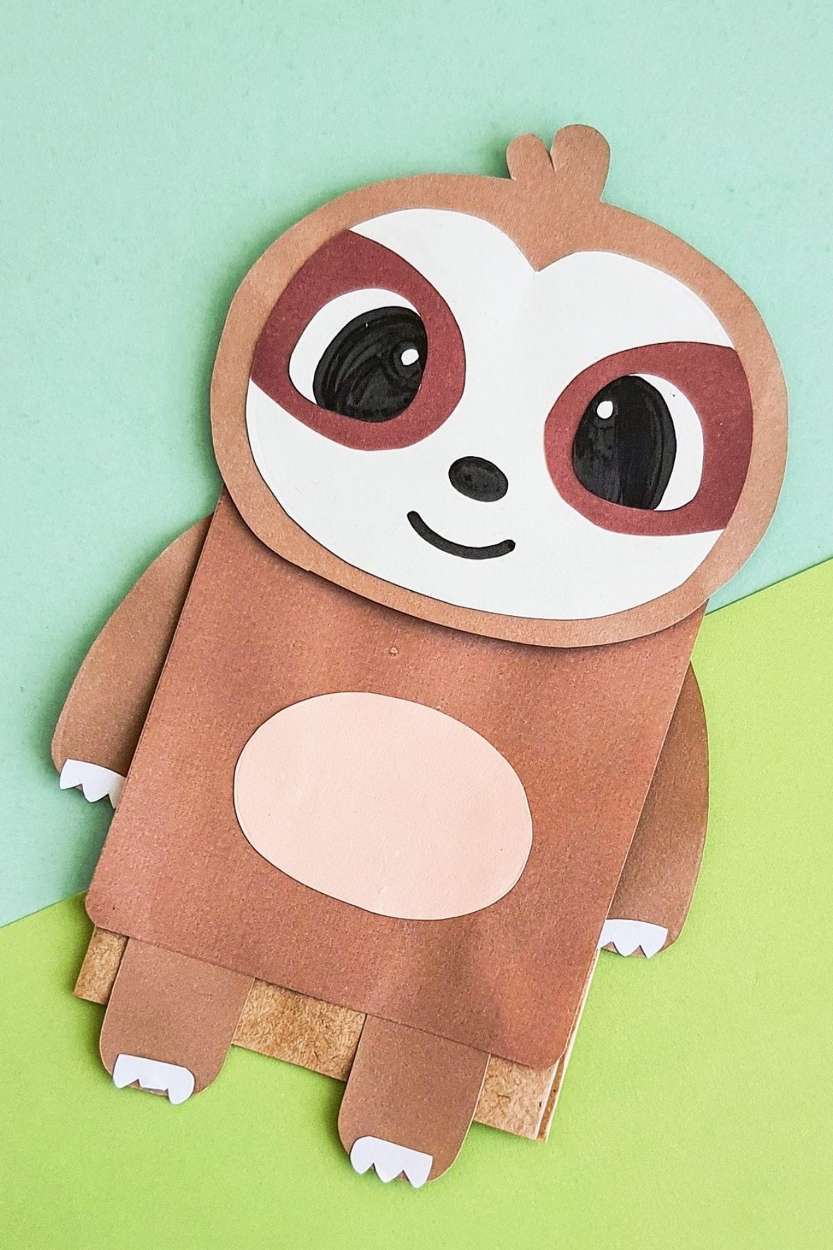Paper Bag Sloth Craft Free Printable Template Paper Bag Sloth Craft Free Printable Template