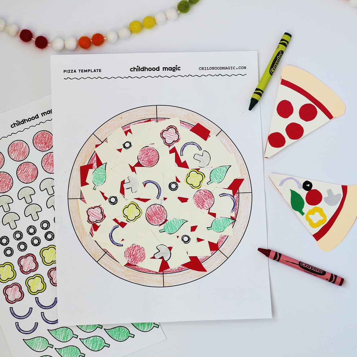 Free Printable Pizza Slice Templates