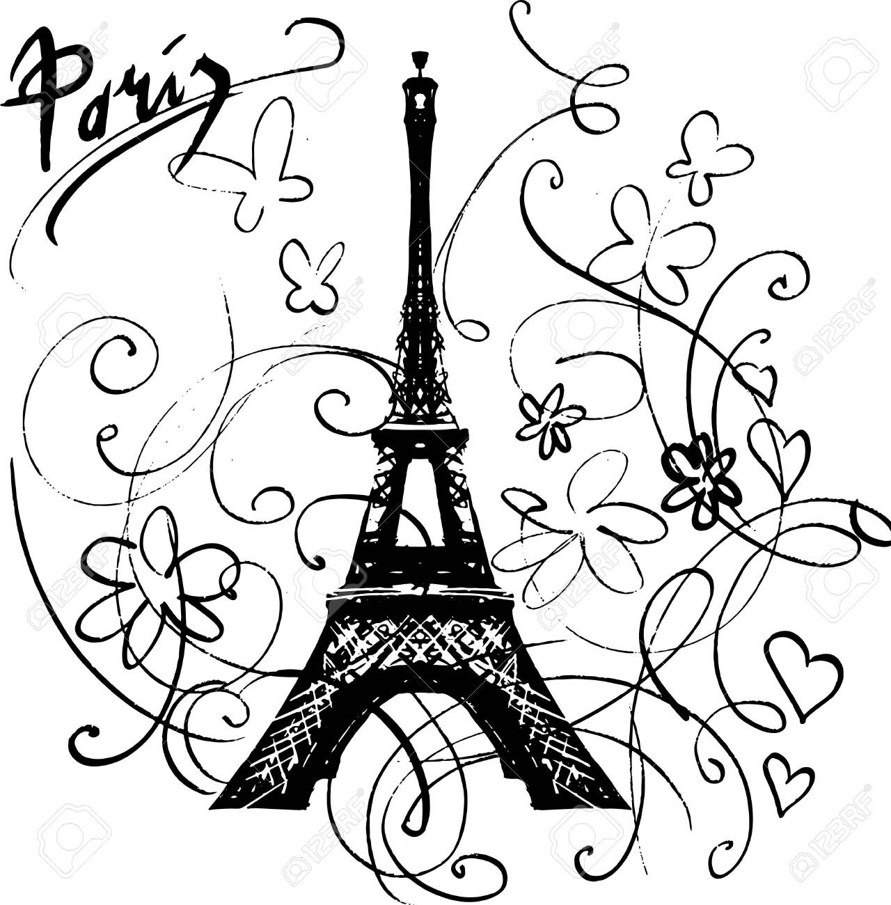 Free Printable Eiffel Tower Templates