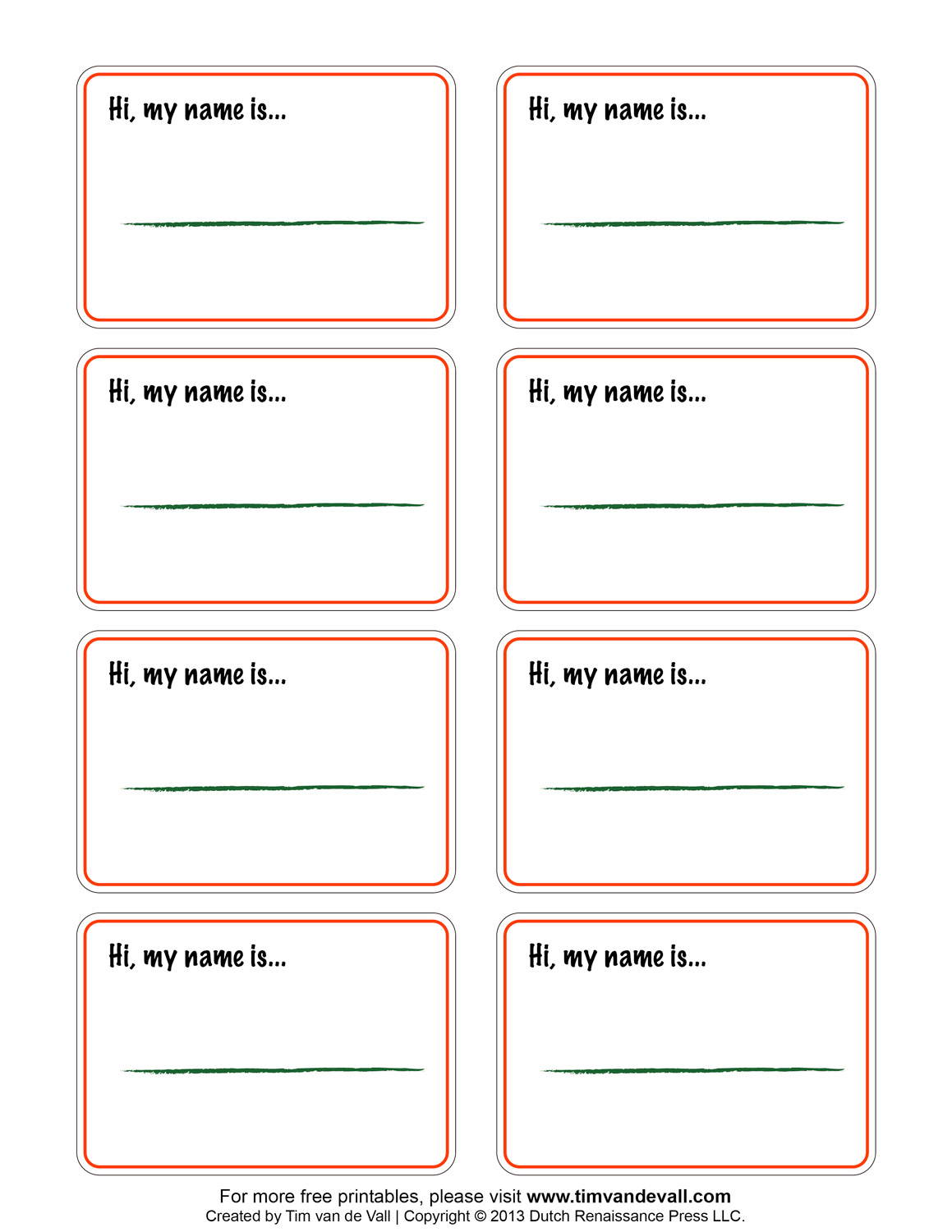 Printable Name Tags Compatible W Avery Templates 5395 05395