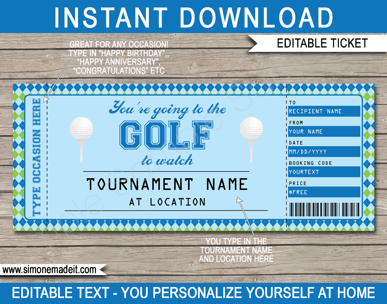 Free Printable Golf Certificate Templates