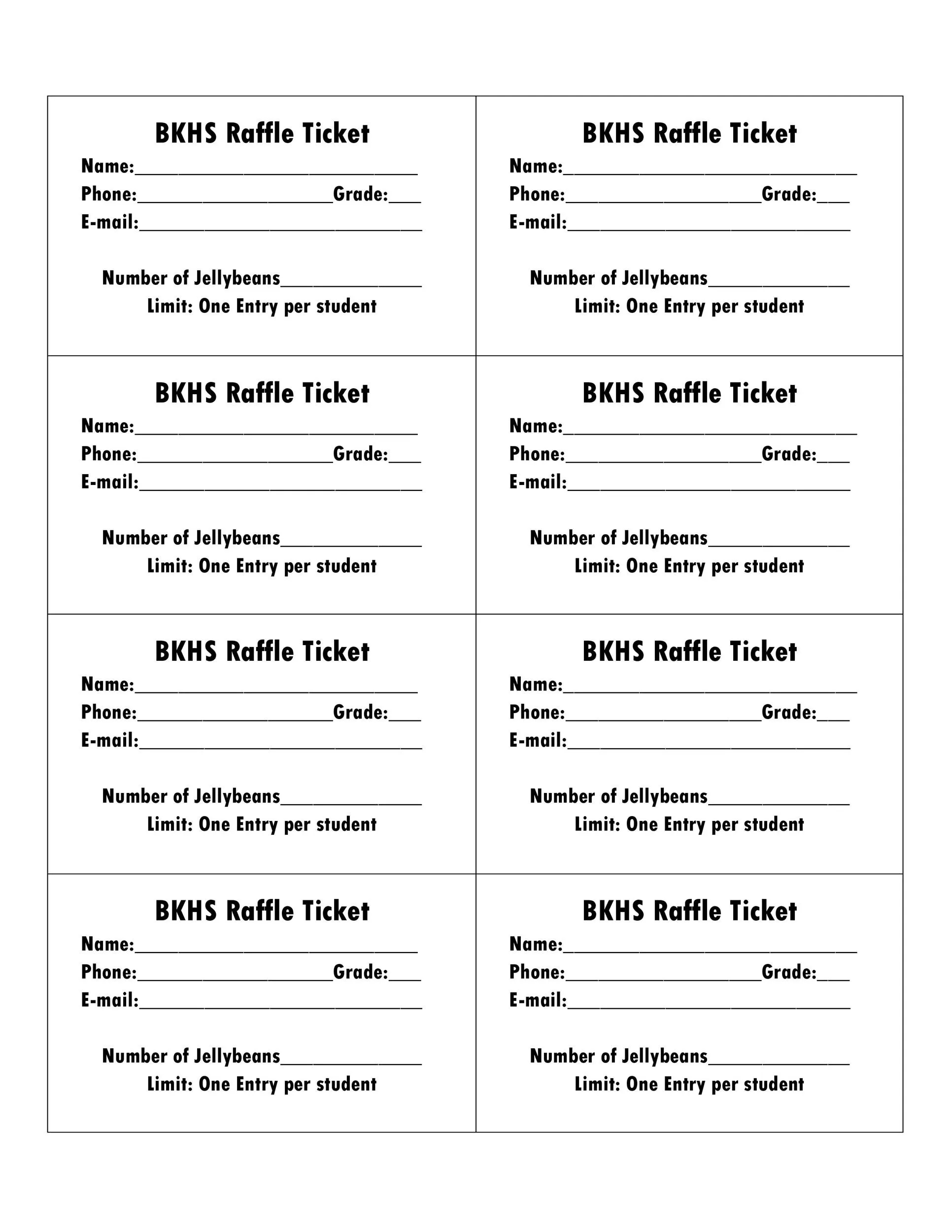 Free Printable Event Ticket Templates