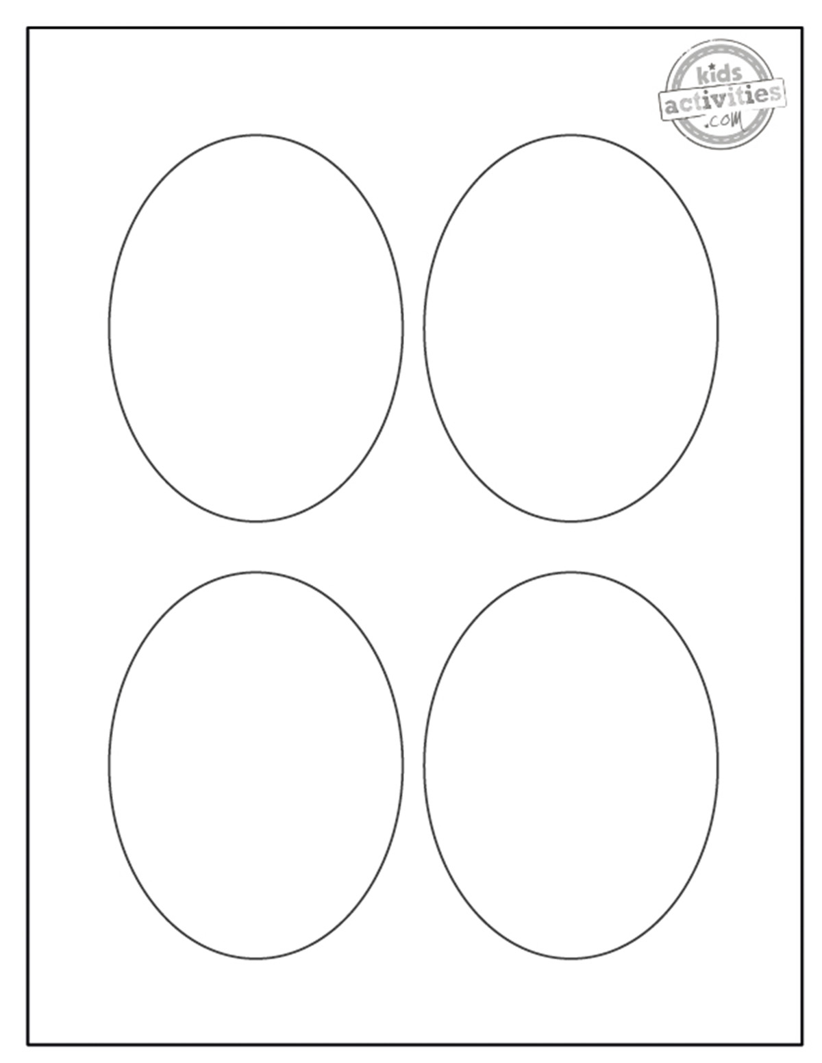 Free Printable Oval Templates