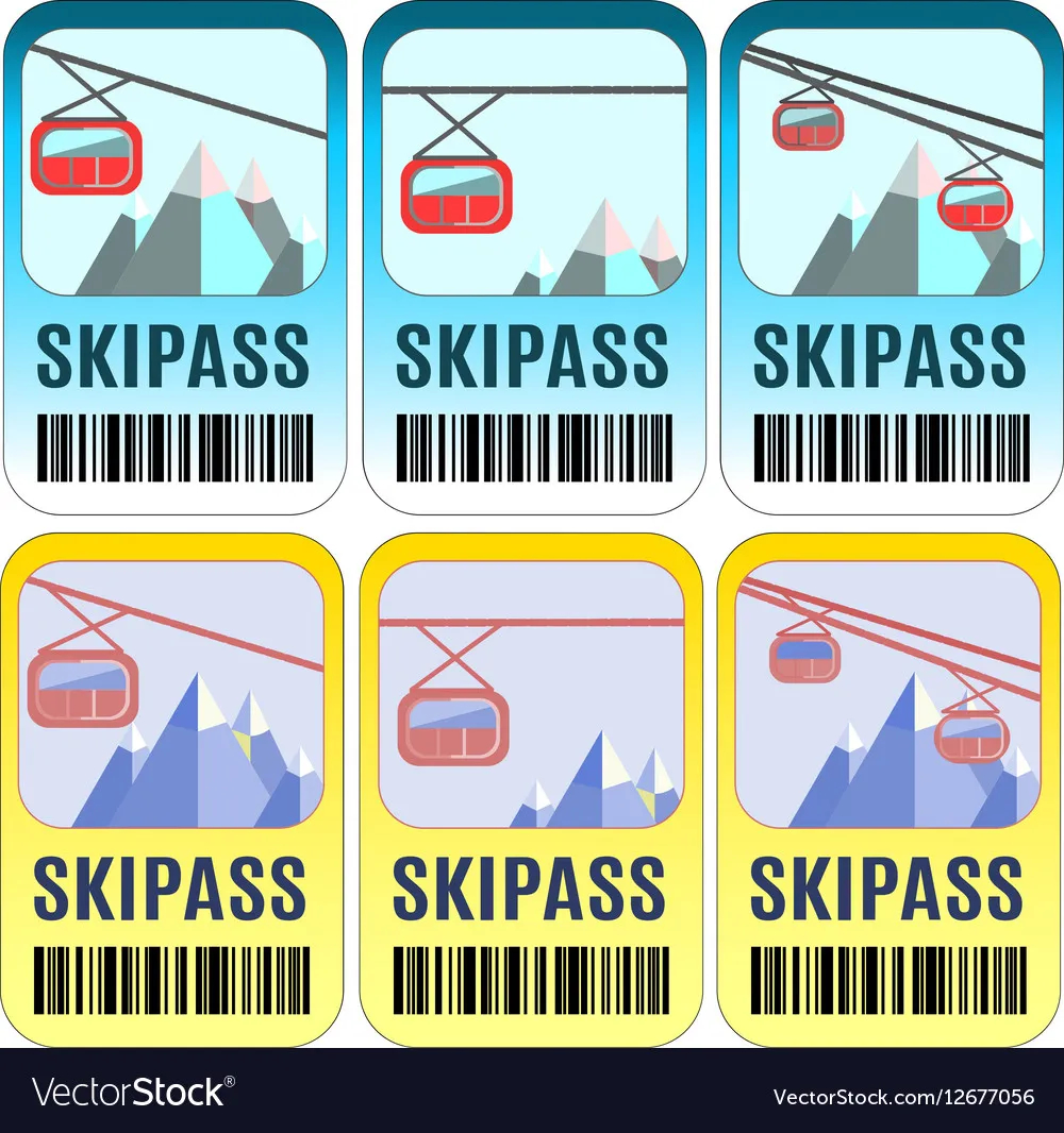 Free Printable Ski Pass Templates