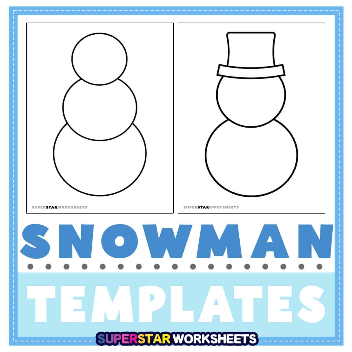 Free Printable Snowman Templates