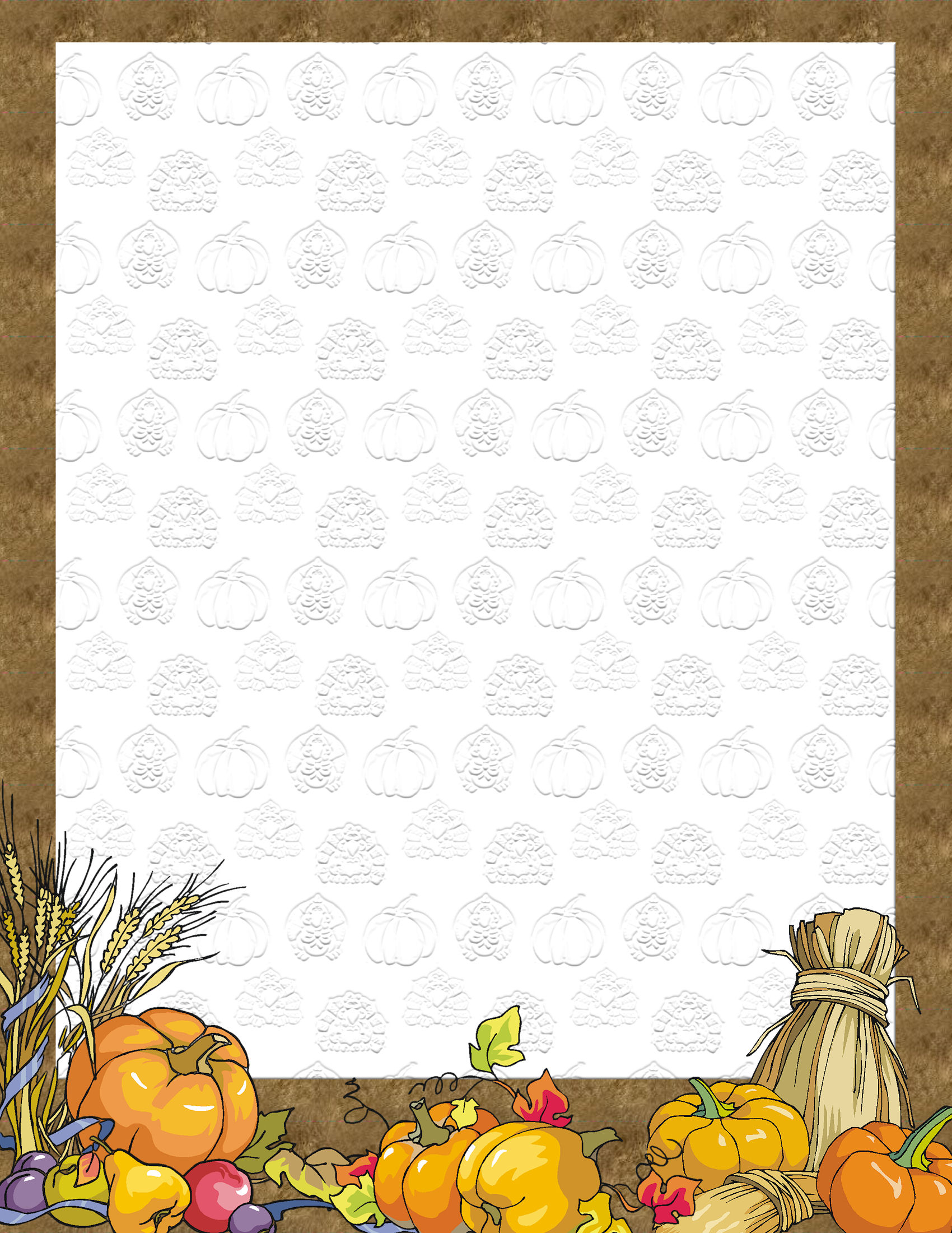 Thanksgiving Stationery Free Downloads